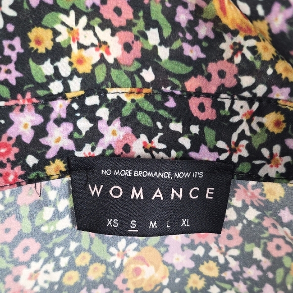 Womance long sleeve floral mini dress – size S – ditsy print - Picture 4 of 6